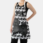 Black Shih Tzu Cute Cartoon Dog & Name Schort (Insitu)