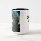 Black Shih Tzu Dog Coffee Mok Cup (Midden)