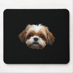 Black Shih Tzu Dog Shih Tzu Gezicht Muismat
