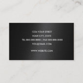 Black Shimmer met Silver Visitekaartje (Achterkant)