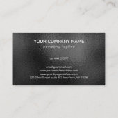 Black Shimmering Visitekaartje (Achterkant)