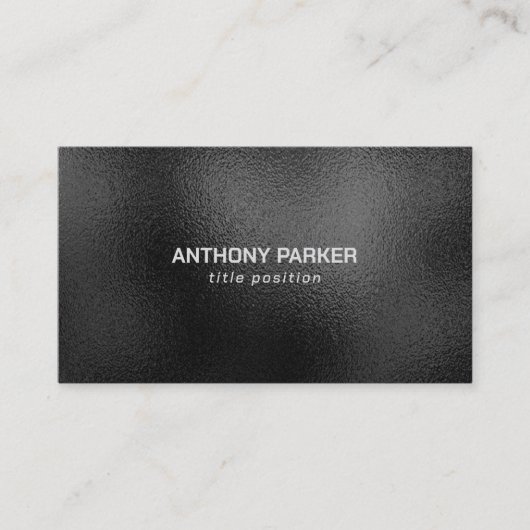 Black Shimmering Visitekaartje (Voorkant)