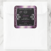 Black Shimmery Paars Decor Logo Product Labels (Tas)