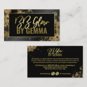 Black Shine Gold Foil BB Glow Treatment Visitekaartje (Voorkant / Achterkant)