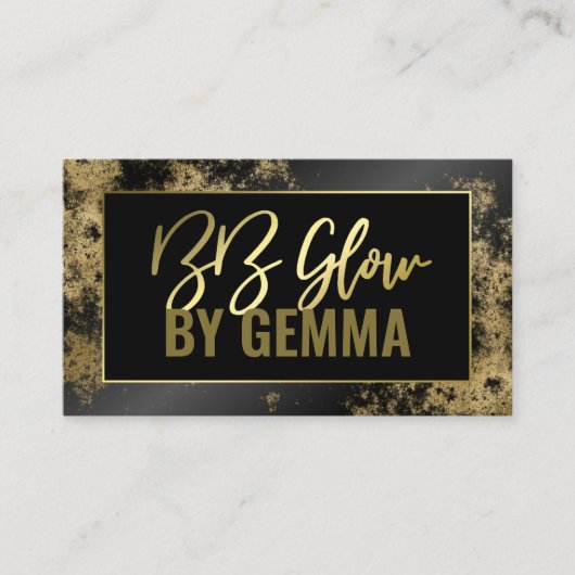 Black Shine Gold Foil BB Glow Treatment Visitekaartje (Voorkant)