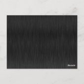 Black Shiny Elegant Sparkly Frame Save the Date Briefkaart (Achterkant)