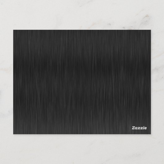 Black Shiny Elegant Sparkly Frame Save the Date Briefkaart (Achterkant)