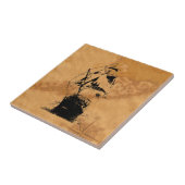 Black Ship Silhouette Tegeltje (Zijkant)