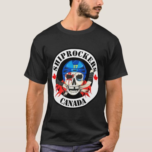 Black Shiprockers Canada T-Shirt (Voorkant)