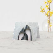 Black Shoes Wenskaart Kaart (Gele Bloem)