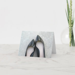 Black Shoes Wenskaart Kaart