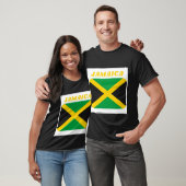 Black Short hoeve Jamaican Flag T-Shirt (Unisex)