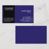 Black SideBand - Deep Blue Fabric-textuur Visitekaartje (Voorkant / Achterkant)