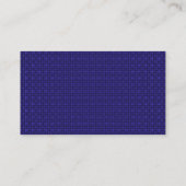 Black SideBand - Deep Blue Fabric-textuur Visitekaartje (Achterkant)