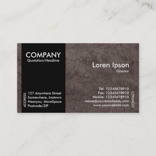Black SideBand - EarthTexture Visitekaartje (Voorkant)