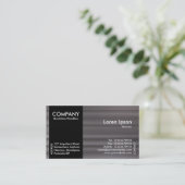 Black SideBand - geborsteld metaal Tex Visitekaartje (Staand voorkant)