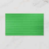 Black SideBand - Green Brushed II Tex Visitekaartje (Achterkant)