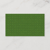 Black SideBand - Green Fabric Texture Visitekaartje (Achterkant)