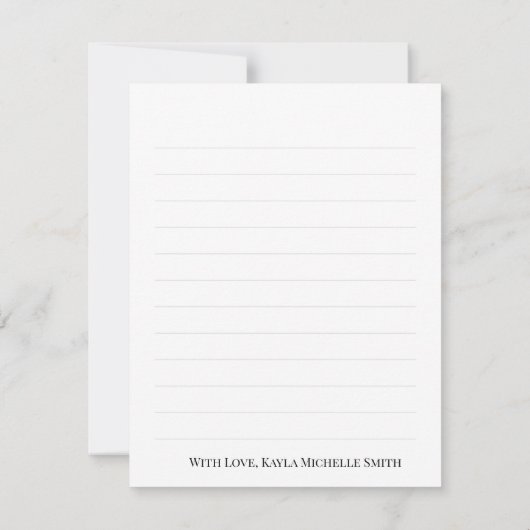 Black Signature Script Foto Afstuderen Bedankt (Achterkant)