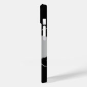 Black Silagate marble Name script Case-Mate iPhone Case (Achterkant / Links)