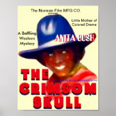 "Black Silent Film Star" Poster (Voorkant)