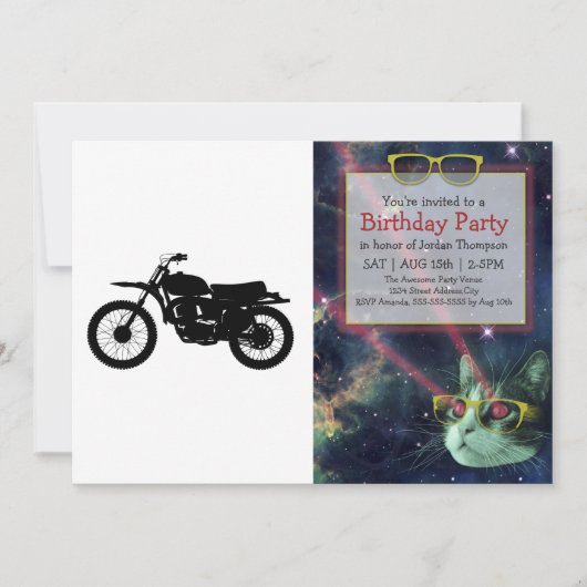 Black silhouet of bike - Choose background color Kaart (Voorkant)