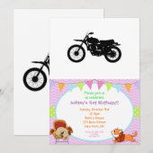 Black silhouet of bike - Choose background color Kaart (Voorkant / Achterkant)