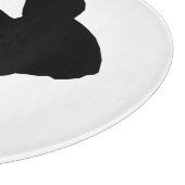 Black Silhouette Easter Bunny Cutting Board Snijplank (Hoek)