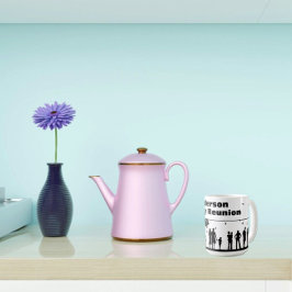 Black Silhouette Familie Reünie Naam Koffiemok