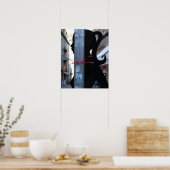 Black Silhouette in het Poster voor straatfotograf (Keuken)