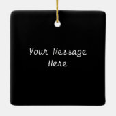 Black Silhouette Little Red Riding Hood Wolf Bosse Keramisch Ornament (Achterkant)