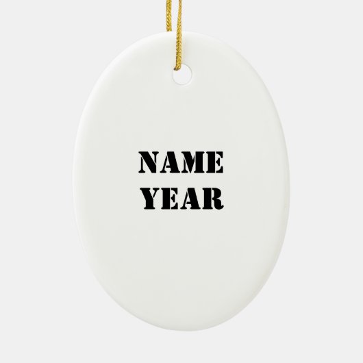 Black Silhouette of Construction Worker Ornament (Achterkant)