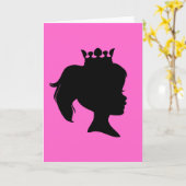Black Silhouette Princess T-shirts en Gifts Kaart (Gele Bloem)