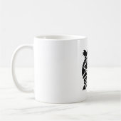 Black Silhouette Snapper Turtle Koffiemok (Links)