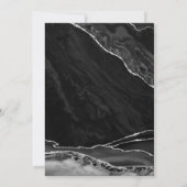 Black Silver Agaat Pensioen Partij Kaart (Achterkant)