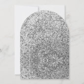 Black Silver Balloons Afstudeerfeest Kaart (Achterkant)