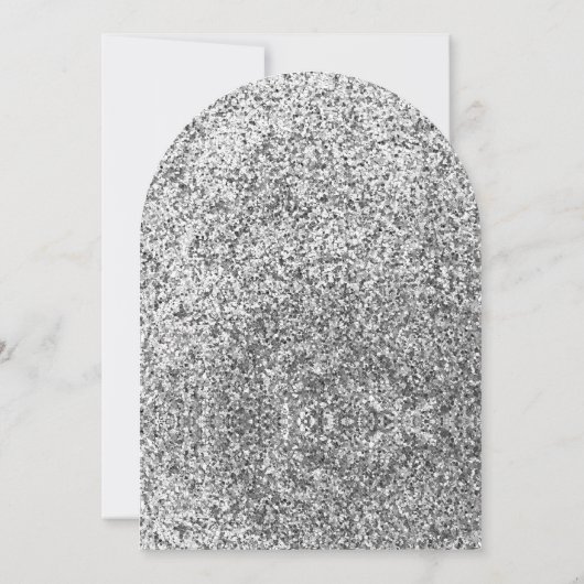 Black Silver Balloons Afstudeerfeest Kaart (Achterkant)