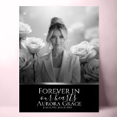 Black Silver Band Memorial Poster grijswaarden