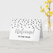 Black Silver Confetti medewerker Welkom bij het te Kaart (Gele Bloem)