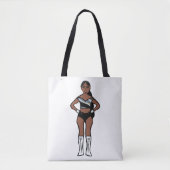 Black Silver Dancer #1 Tote Bag (Voorkant)
