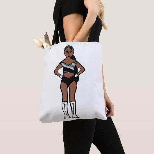 Black Silver Dancer #1 Tote Bag (Dichtbij)