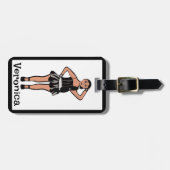 Black Silver Dancer #4 Bagagelabel (Voorkant horizontaal)