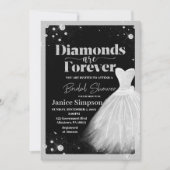 Black & Silver Diamonds zijn altijd Vrijgezellenfe Kaart (Voorkant)