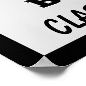 Black Silver Gefeliciteerd Afstuderen Poster (Hoek)