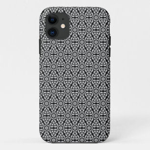 Black Silver Geometry Pattern iPhone 5 Hoesje