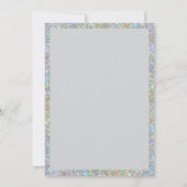 Black Silver Glitter Brunch Bubbly Vrijgezellenfee Kaart (Achterkant)