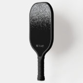 Black Silver Glitter Pickleball Paddle (Links)