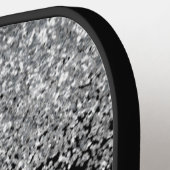 Black Silver Glitter Pickleball Paddle (Links Detail)