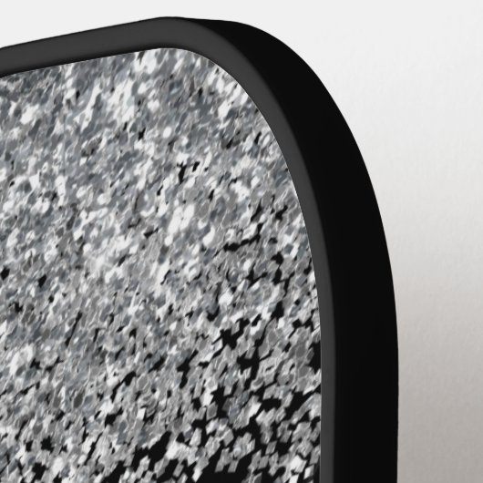 Black Silver Glitter Pickleball Paddle (Links Detail)