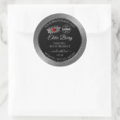 Black Silver Glitter Product Labels Ladybug Logo (Tas)